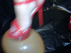 Lady L crush balloon with red sexy high heels