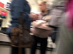 Caught by Tall Skinny Teen at TJ MAX Candid