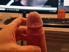 Long edging session , precum, ruined orgasm