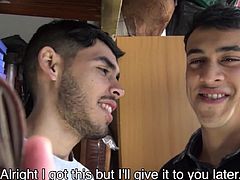 Gay Latino Boy & Straight Friend Want To Make Video For Cash