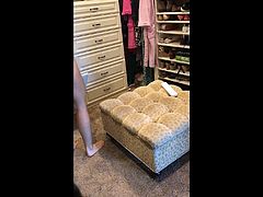 Hidden Wife in Closet (Slow Motion)