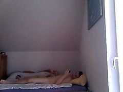 Hot teen boy jerks off in his room