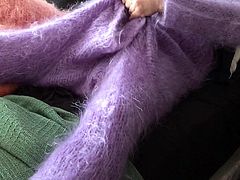 Fluffy Mohair Sweater Fun Part 1