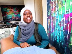 Dirty Talk - Married Ebony with Hijab