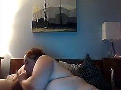 Chubby amateur couple fooling around on camera
