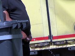 Older Truckers Caught Peeing 29