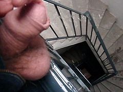 Pissing in the stairs