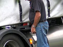 Truckers Peeing in Public 108