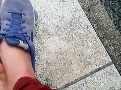 Sneakers and feet