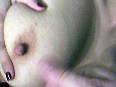 Cumming on breasts