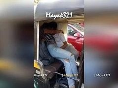 INDIAN GF AND BF FONDLING EACH OTHER IN AUTO