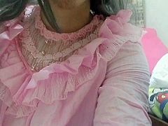 sissy princess caged clit and ride 1