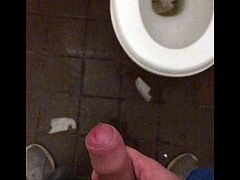 Pissing everywhere in public toilet
