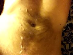 First vid ! Cumshots blasts on my chest