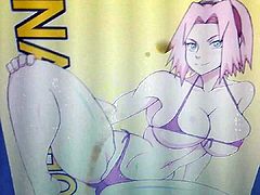 Cum tribute Sakura Haruno