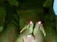 Amazing Footjob by My indian chick Big Cumshot Foot Fetish
