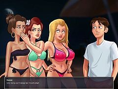 Summertime Saga - Episode 1 - Group Sex with girls