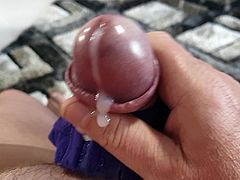 PURPLE BRA WANK