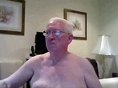 grandpa cum on webcam