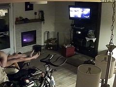 Wife sucks and fucks on hidden ipcam