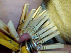 Cumming in empty Chastity Cage POV