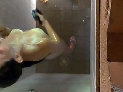Hot Skinny Girl Spied in Shower-Hidden Cam Clip