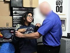 Corrupt LP officer destroying latina teen thiefs pussy