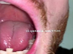 Mouth Fetish - Ted Teeth and Tongue Up Close Video 1