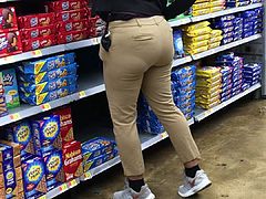 Ebony Walmart Worker doing her Thang #2
