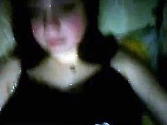 Big tits russian teen shows her tits in cam