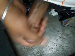 A quick look to an Indian teen's penis while masturbating.