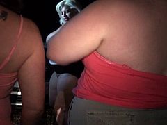 Lexie is joined by Speedybee, Gina George, Busty Kim, and Claire Knight for an evening of Dogging.
There's some lucky guys here.