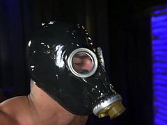First, Cesar Xes gets a gas mask on his head, which looks strange, but at the same time intriguing, and then a thick black dick in his ass. He will remember this harsh punishment for a long time and I strongly recommend you to watch it. Join!