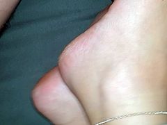 Me fucking my wife's feet while she's aslp