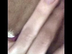 Naughty chick playing with herself to orgasm