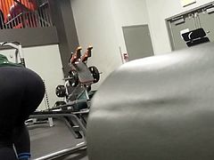 Creepin on a latina slut at the gym pt.2