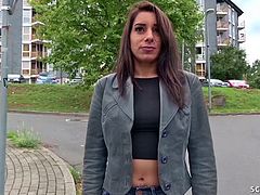 GERMAN SCOUT - TEEN BONNIE FUCK AT REAL STREET AGENT CASTING