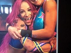 WWE Sasha Banks And Bayley Cum Tribute