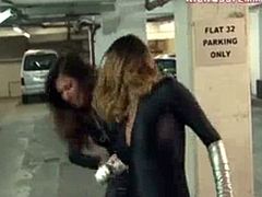 2 women fighting each other