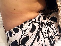 Chubby Gf topless flashing, natural tits nipples
