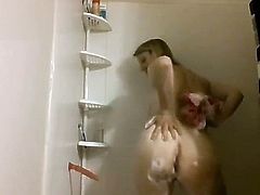 mom runs in the shower