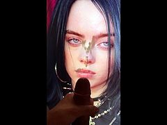 Billie Eilish cum tribute