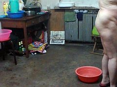 Chinese granny in the bath 2