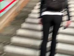Dutch teen ass stairs