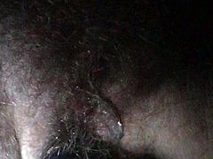 Hairy Milf Kata fucks herself with a Dildo