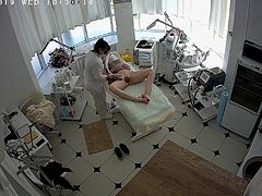 Hidden cameras. Beauty salon hair removal pussy and ass 2
