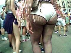 Hot girl enjoying carnival