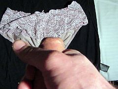 Cum on used panty from Frun