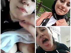 Turbanli hijab niqab jilbab kapali sexy masturbating 9