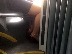 Russian wife on the bus